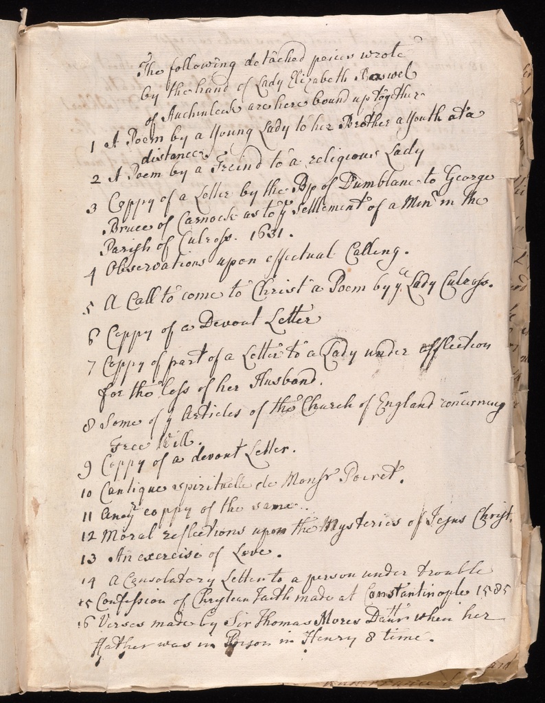 Page of Melville manuscript.